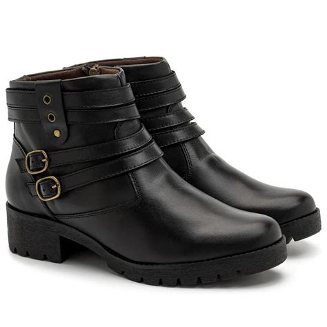 botas femininas couro legitimo cano curto